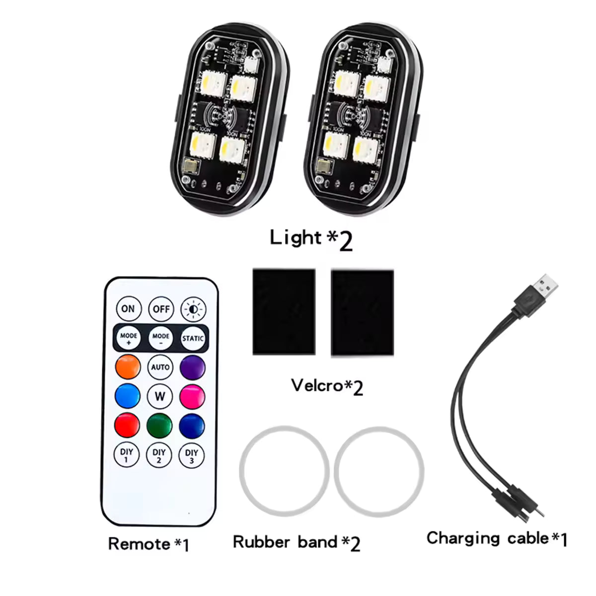 Wireless Grill Flashers with Remote Control